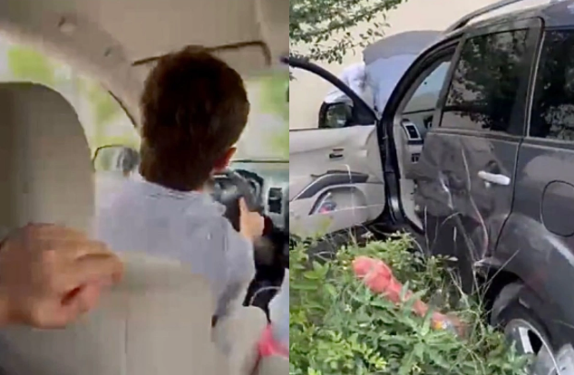 Toy karvanında avtoxuliqanlıq edən şəxs qəza törətdi - VİDEO