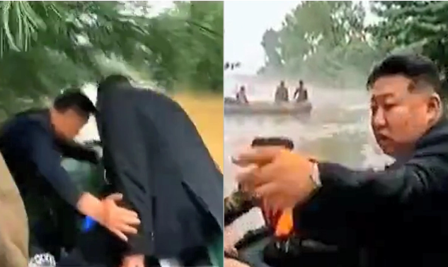 Kim Çen In qayıqla Çin sərhədinə yollandı