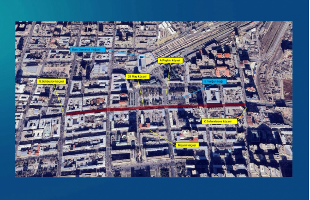 28 May küçəsində hərəkət qismən məhdudlaşdırılacaq