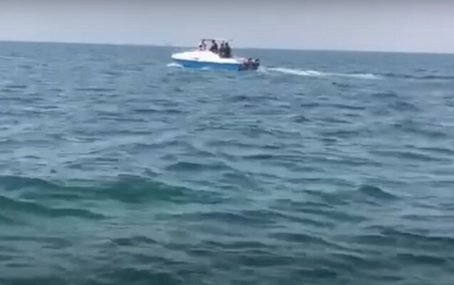 Dənizdə batan şəxsin axtarışları davam etdirilir - Video