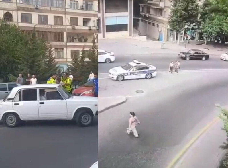 Polisin əmrinə tabe olmayan şəxs belə saxlanıldı - VİDEO