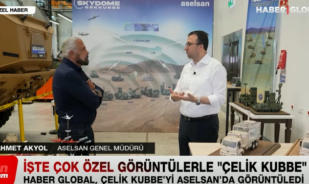 Türkiyə səmasını qoruyacaq "Polad Günbəz" ilk dəfə "Haber Global"da nümayiş etdirildi