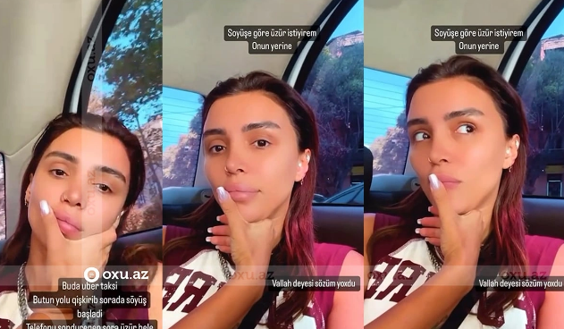 Renkanın taksidə yaşadığı çətin anlarla bağlı "Uber"dən AÇIQLAMA