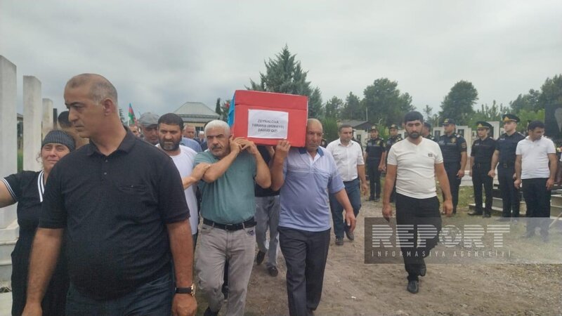 Bərdədə Birinci Qarabağ müharibəsinin mülki şəhidi Təranə Zeynalova dəfn edilib - YENİLƏNİB