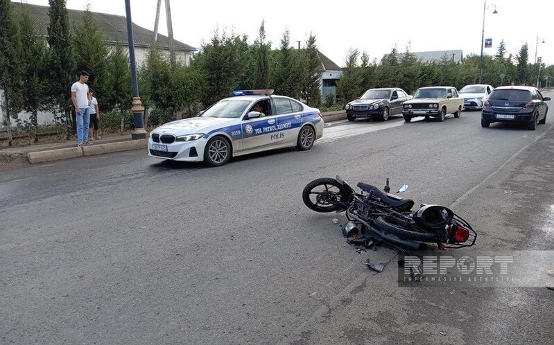Cəlilabadda motosikletçi yol-nəqliyyat hadisəsində xəsarət alıb
