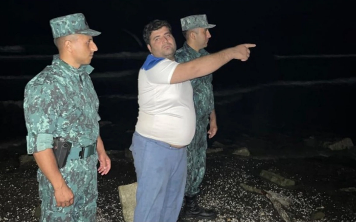 Azərbaycan sərhədini üzüb keçərək pozan əcnəbi saxlanıldı