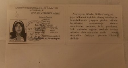 ƏƏSMN-nin əməkdaşları 1-ci qrup gözdən əlili "zəlil" edirlər -FOTO/VİDEO