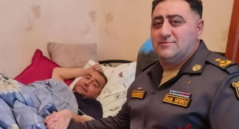 Ramil Səfərov vəziyyəti ağır olan meyxanaçını ziyarət etdi - FOTO