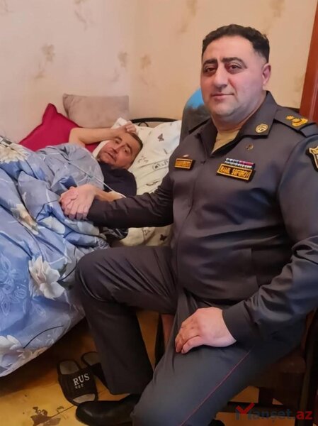 Ramil Səfərov vəziyyəti ağır olan meyxanaçını ziyarət etdi - FOTO