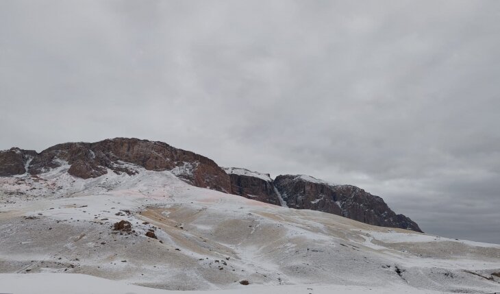Şahdağa qar yağıb - Fotolar