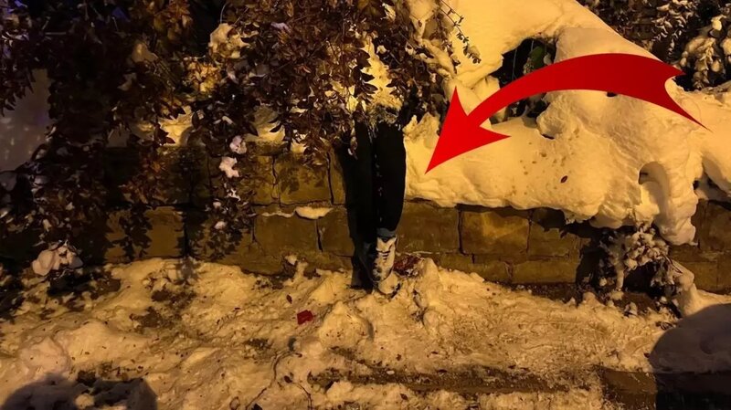 Qar adamını cəsədlə səhv salan qadının vəziyyəti pisləşdi - VİDEO