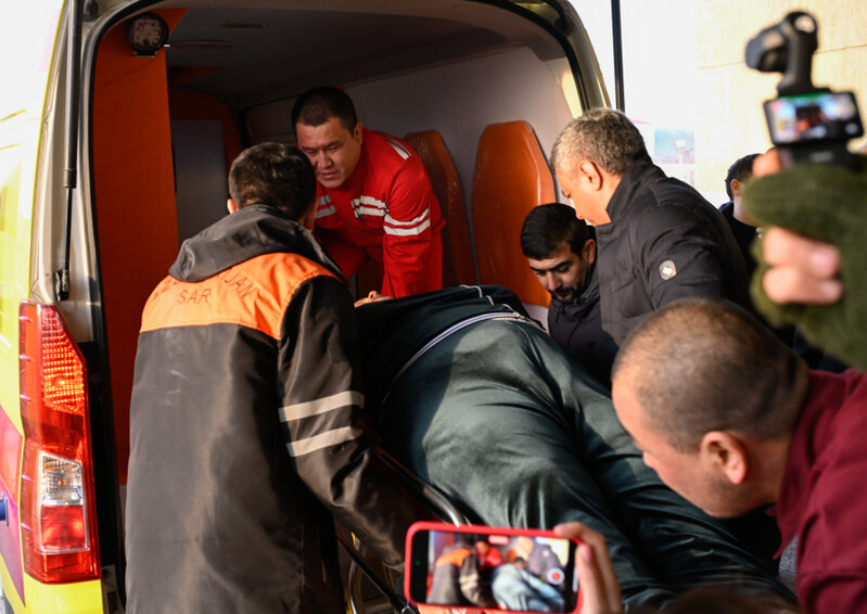 14 yaralı vətəndaşımız Bakıya yola salındı - Fotolar