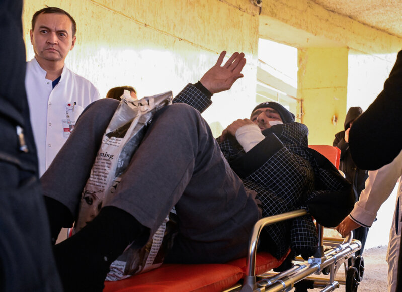 14 yaralı vətəndaşımız Bakıya yola salındı - Fotolar