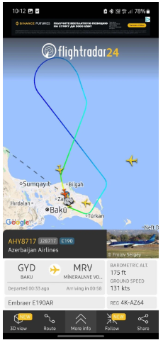 Bakıdan Minvoda uçan AZAL-ın təyyarəsi dron hücumları səbəbindən geri dönüb - YENİLƏNİB