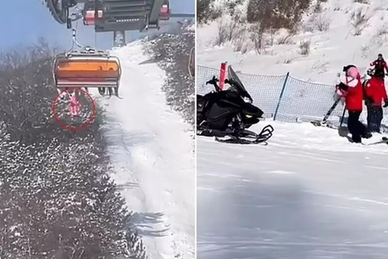 Kiçik uşaq kanatdan ağacların üzərinə yıxıldı - VİDEO