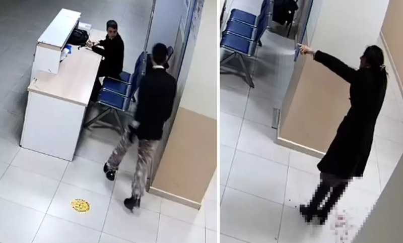 Orta məktəbdə dəhşət: 16 yaşlı şagird direktor müavininin boğazından bıçaqladı - VİDEO