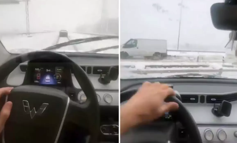 Avtomobilini təriflədikdən bir neçə dəqiqə sonra qəzaya uğradı - VİDEO