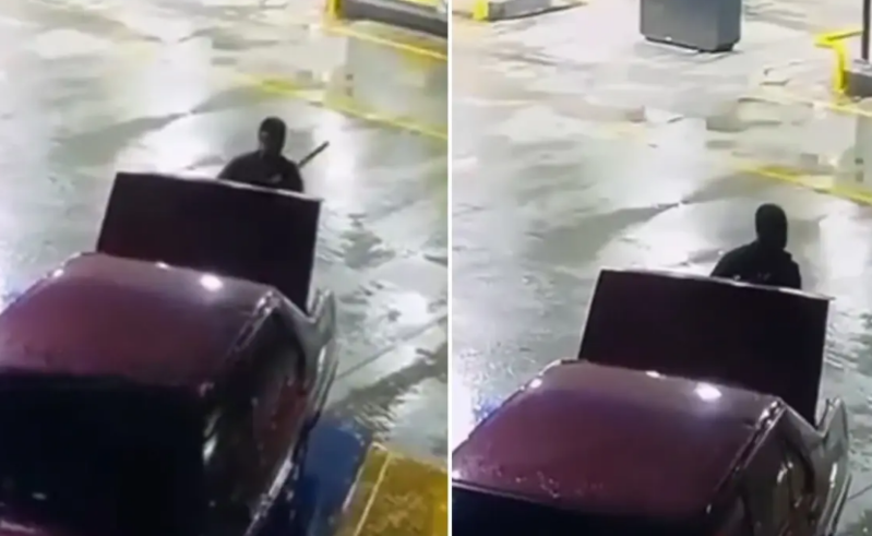 Yanacaqdoldurma məntəqəsində ov tüfəngi ilə intihar etdi - VİDEO