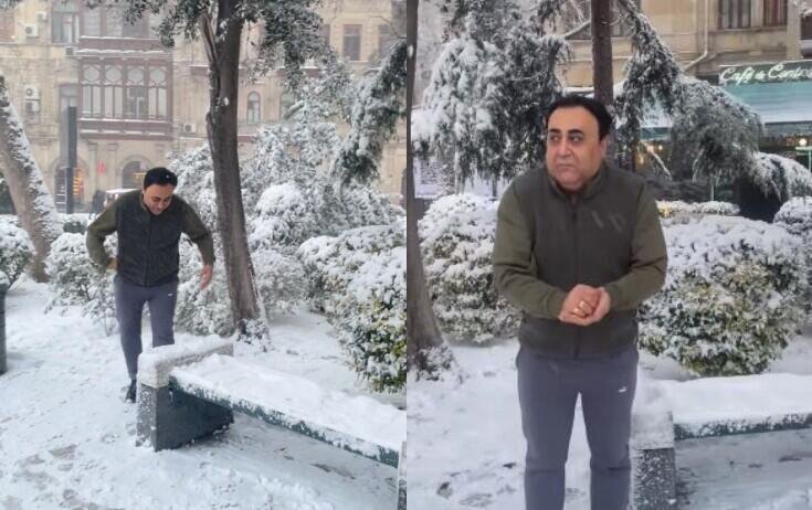 Elgizin qar "macərası" - VİDEO