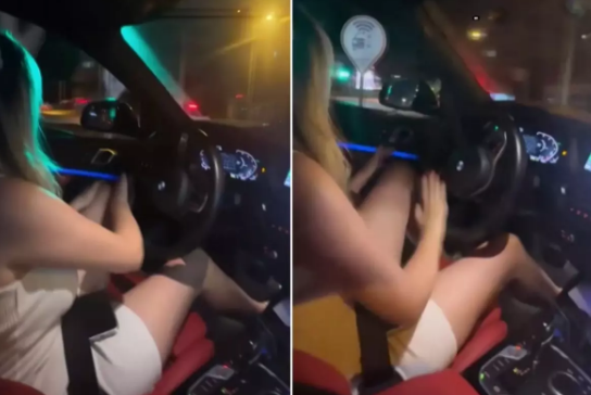 Drift etdi, sürücülük vəsiqəsi əlindən alındı - VİDEO