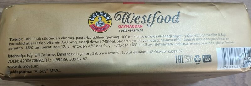 Üzərində kərə yağı yazılsa da, içi bitki yağı imiş... - Fotolar