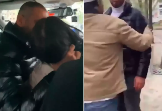 Taksi sürücüsü ön oturacaqda oturan qadına hücum etdi - VİDEO