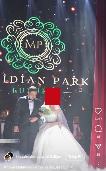 Məktəb direktoru Arifə Balakişiyevanın övladının dəbdəbəli toyu - Aygün, Röya və digər ulduzlar axın etdi