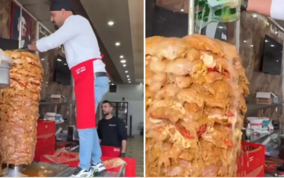 Biabırçılığını şou kimi təqdim edən dönərxana sahibi cərimələndi - VİDEO