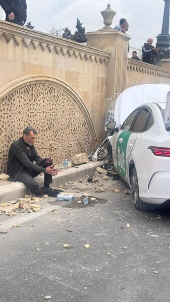 Bakıda "uçan" maşının sürücüsü... - FOTO
