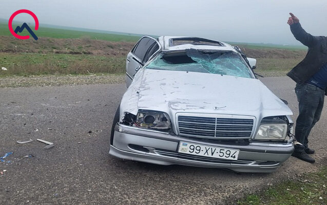 Oğuzda ağır qəza - 4 müəllim yaralandı