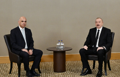 İlham Əliyev Antalyada Avropa Şurasının Baş katibi Alen Berse ilə görüşüb