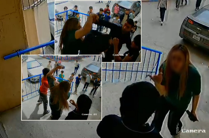 Bakıda qadın oğlu ilə dalaşan uşağa hücum çəkdi - ANBAAN GÖRÜNTÜLƏR/Polisdən açıqlama