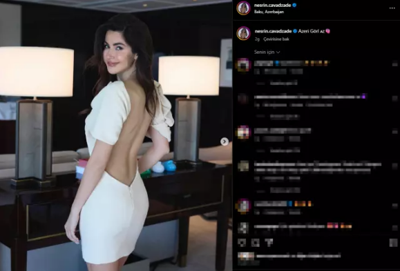 Nesrin Cavadzadədən azərbaycanlı izləyiciləri qəzəbləndirən paylaşım - FOTO