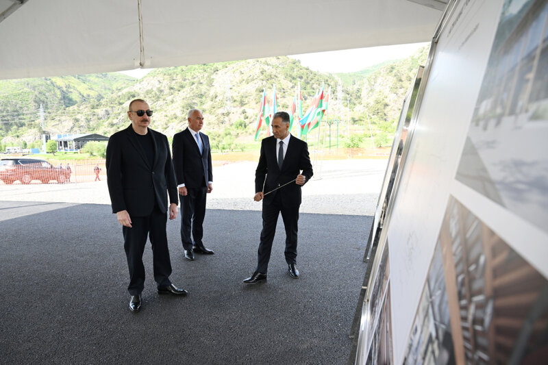 Laçın kanat yolunun təməli qoyuldu - Fotolar