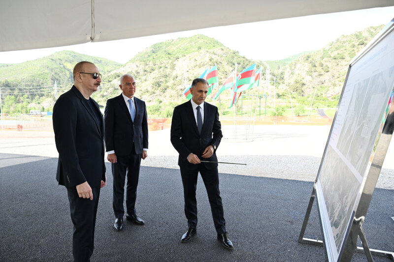 Laçın kanat yolunun təməli qoyuldu - Fotolar