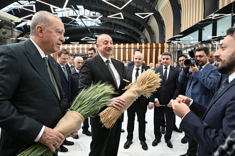 Əliyevlə Ərdoğana simvolik hədiyyə edildi - FOTO