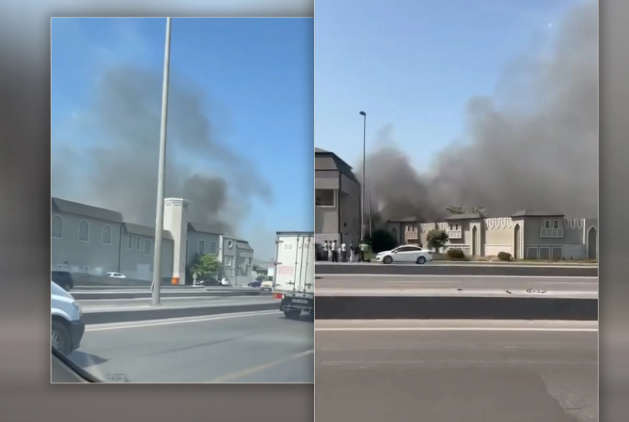 Ziya Bünyadov prospekti yaxınlığında baş verən yanğın söndürülüb