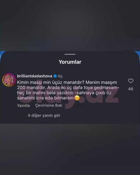 "Maaşım 200 manatdır"