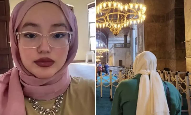 Məsciddə video çəkən qadının sözləri müzakirələrə səbəb oldu: "Buralar niyə belədir?"