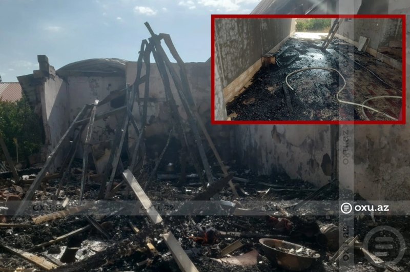 Gəncədə PARTLAYIŞ baş verən evdən GÖRÜNTÜLƏR