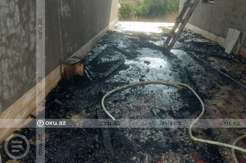 Gəncədə PARTLAYIŞ baş verən evdən GÖRÜNTÜLƏR