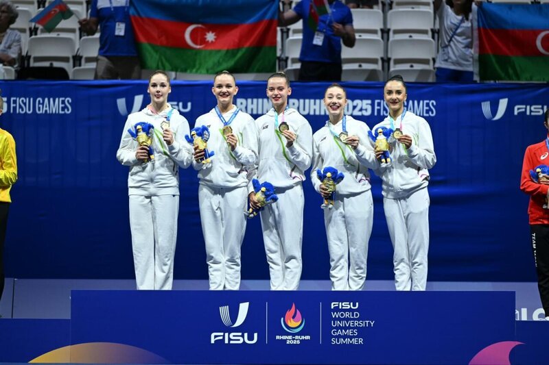Universiadada gimnastlarımız qızıl medal qazanıb - FOTO