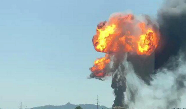 İranda yanacaq anbarında güclü yanğın baş verib