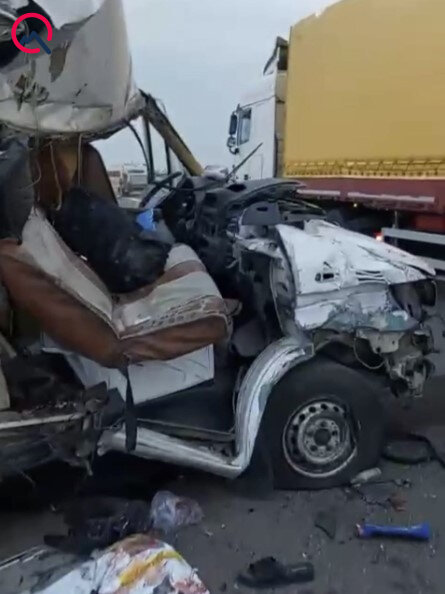 7 nəfərin öldüyü qəzadan görüntülər - Foto