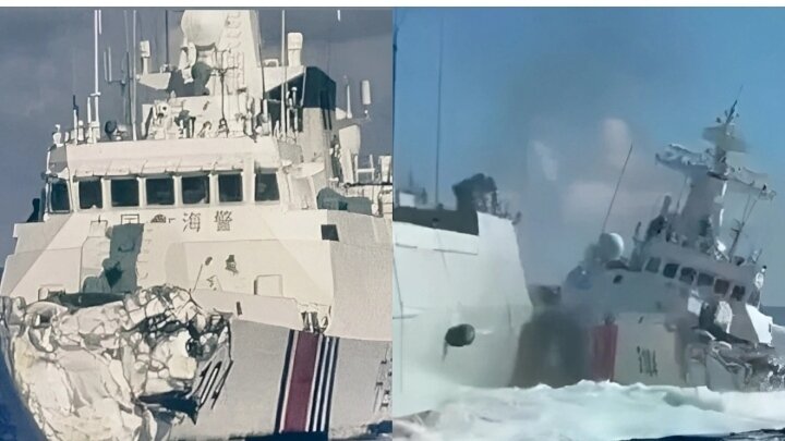 Çinlilər filipinliləri təqib edərkən öz gəmilərinə çırpıldılar