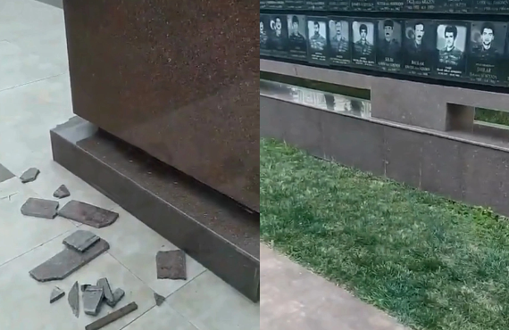 Gəncədə VANDALLIQ: Şəhidlərin xatirəsinə ucaldılan abidəyə ziyan vurublar