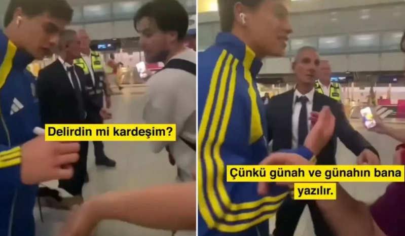 Məşhur futbolçunun "İmzanı döymə etdirəcəyəm" deyən azarkeşə verdiyi cavab gündəm oldu - VİDEO