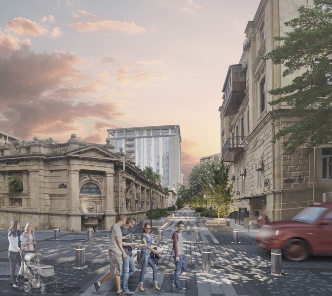 Bu küçədə maşınların hərəkəti qadağan olunur - Piyada zonası yaradılır