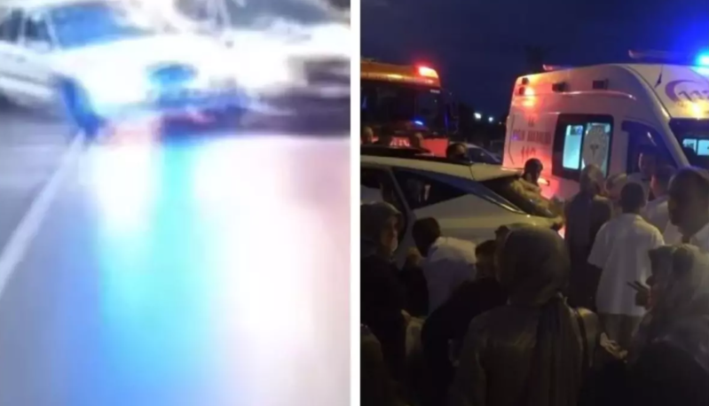 Toy kortejində dəhşətli qəza - Gəlin xəstəxanaya aparıldı