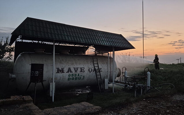 Partlayışda yanan şəxs xəstəxanada öldü